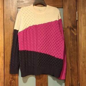 ZARA women's size medium Color-Block sweater